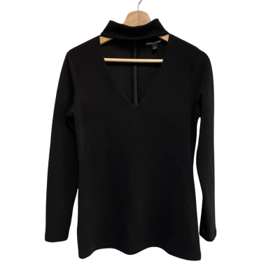Country Road Womens  Size S Long Sleeve Top Black  