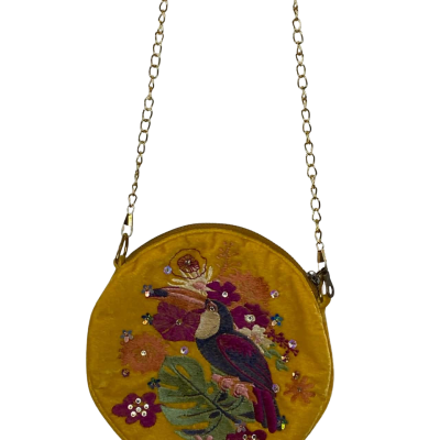  Womens Cross Body Bag Yellow 