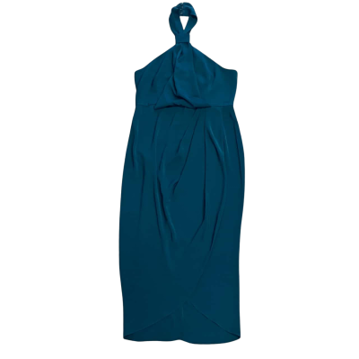 Shona Joy Knot Draped Dress in Seaweed BNWT Size 16 