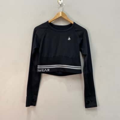 Ryderwear Womens  Gym top Size L Black  
