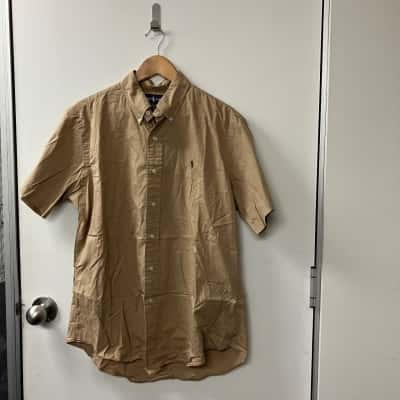 Ralph Lauren Mens  Size L Business Shirt Khaki 