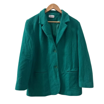 City Classics Green button up Coat - Size 12 