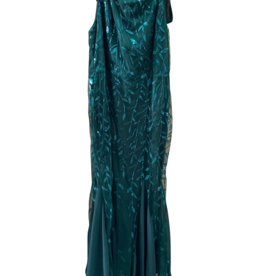  Womens  Size L Maxi Dress Green 