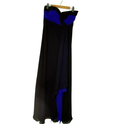 Miss Anne Womens  Size 8 Formal Dress Black  / Blue 