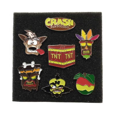 Assorted Crash Bandicoot Enamel Pins