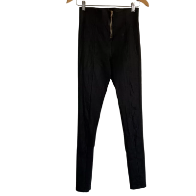 All Things Golden Womens  Size M Skinny Leg Pants Black  