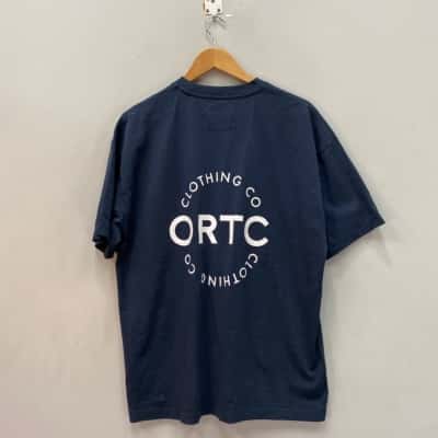  ORTC Mens  Size M Short Sleeve T-shirt Navy Blue **Back is shown**