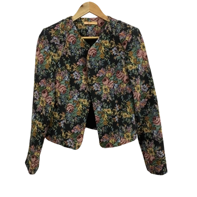 Cooper St Womens  Size 12 Cropped Blazer Floral 