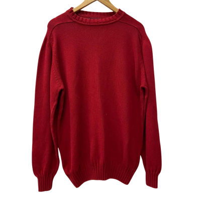 Burton Menswear - Mens Jumper (100% Cotton) - Size L - Red 