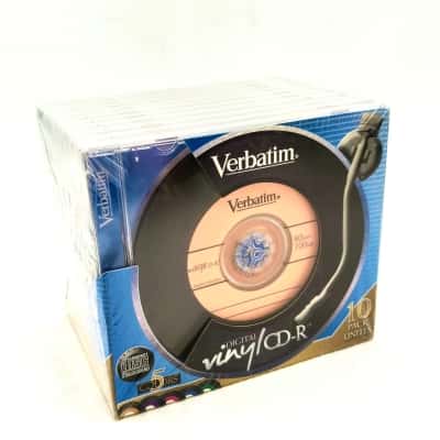 Verbatim Digital Vinyl CD-R 10 Pack 5 Different Colours  (office)