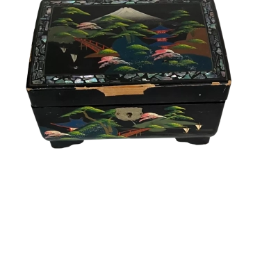 Vintage Japanese Jewelry Music Box