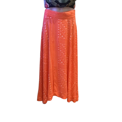 BNWT**Seed Heritage. Orange Wrap Maxi Skirt.   Size S / M