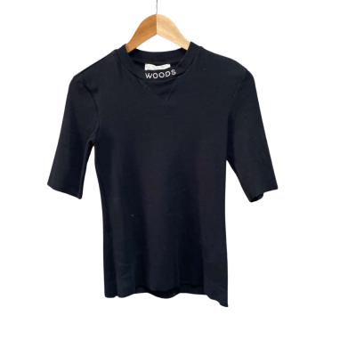 Viktoria & Woods Womens  Size 10 Short Sleeve Top Black  