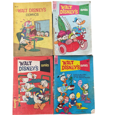 Walt Disney’s Comics Vintage #223, 239, 318 & 323 Full Colour Australian Print