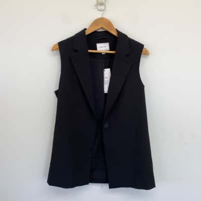 Preview Black Blazer Vest Jacket  Size 8 