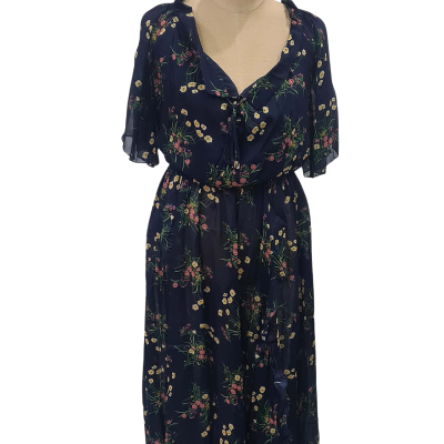 NEW Belle & Bloom Womens Navy Floral Dress Size M. RRP $199