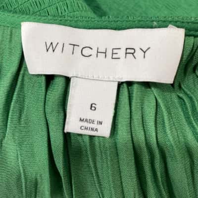 Witchery Womens  Size 6 Casual Dress Green 