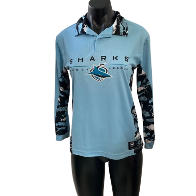 NRL Kids  Size 12 Sport Top Blue 