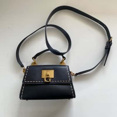 Guess Black Stephi Mini Cross Body Bag 