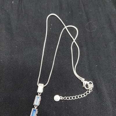 Wallace Bishop Necklace / Pendant Blue / Silver 