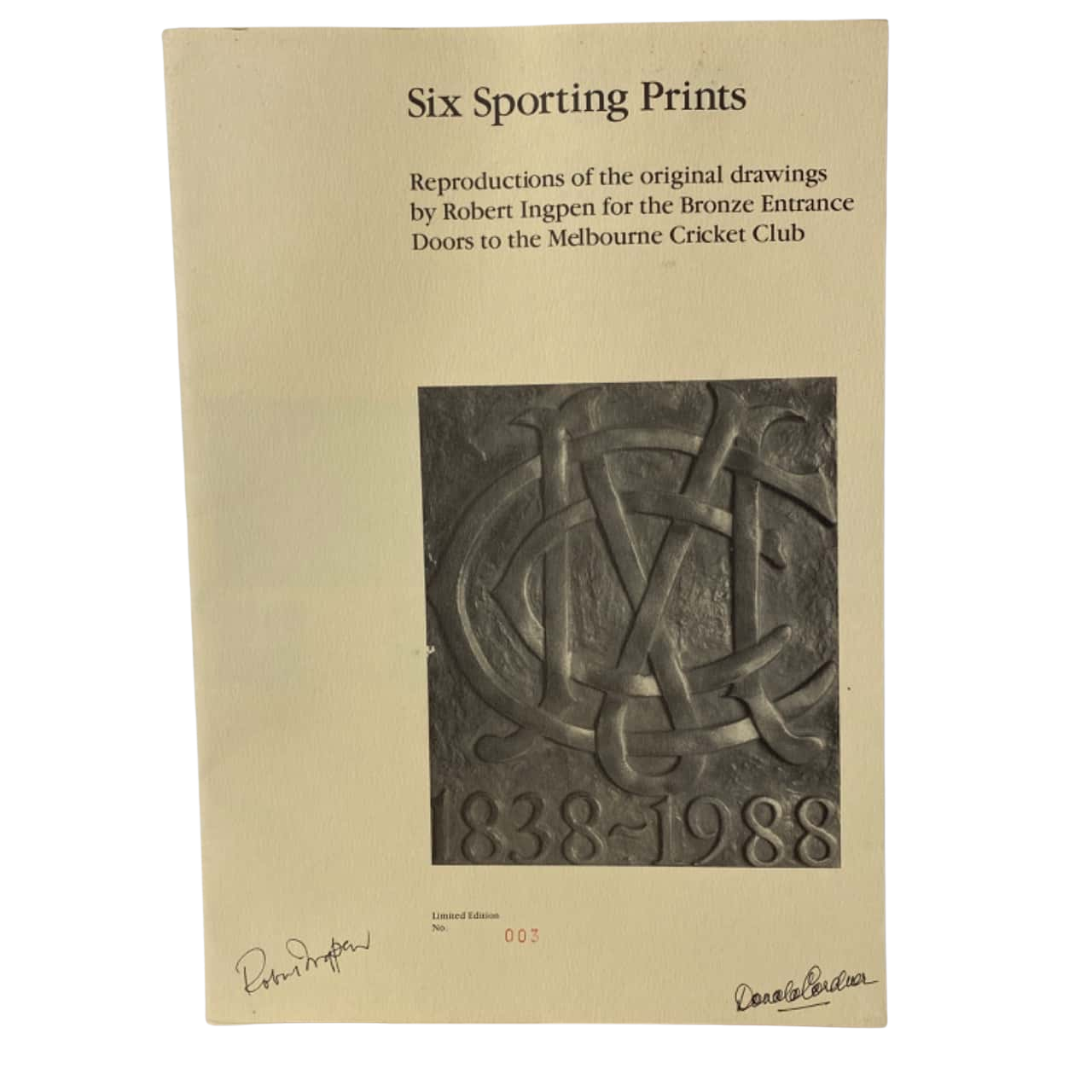 Reproductions of the Drawings for the Bronze Entrance Doors to the MCG