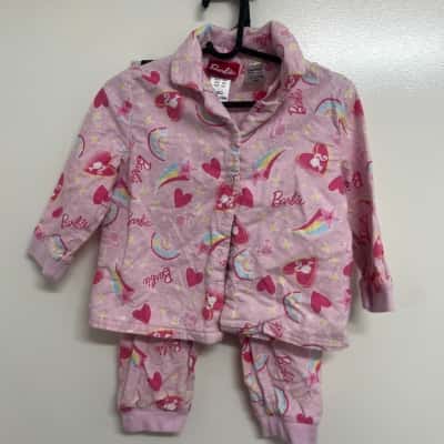  Barbie Kid's Size 2 Sleepwear - Set of 2