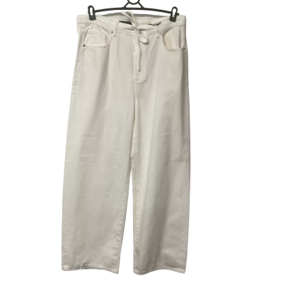 Womens Witchery Size M Straight Leg Jeans White 