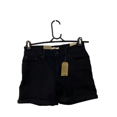 BNWT Levi Strauss & Co. Womens Mid Length Shorts Size 26 Black  