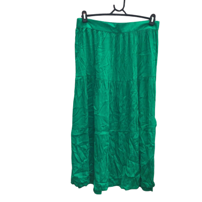 Katies Womens Size 14 Green Maxi Tiered Skirt 