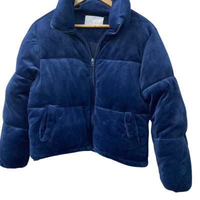 Decjuba Womens  Size XS Puffer Jacket Navy Blue 