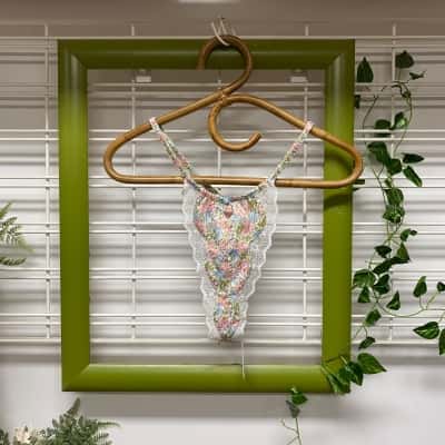 For Love & Lemons Los Angeles Brand New with Tags Womens  Size XL Underwear  Floral Multicoloured 