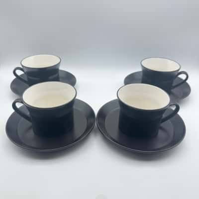 4 x Mikasa Studio Kraft Japan Cup & Saucers