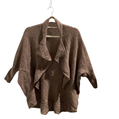  Ellassay Womens Mohair & Wool Shrug 80-90cm Brown / Gold 