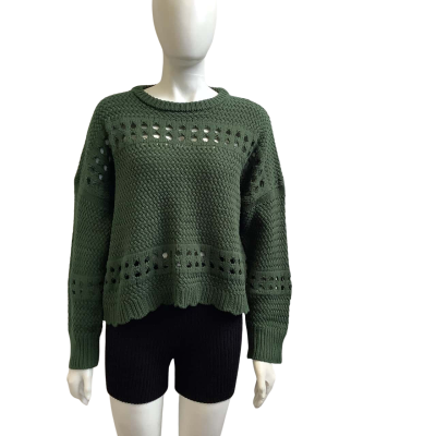 Brand New Talisman Womens  Size M/L Ryder Knit Jumper Forest Green