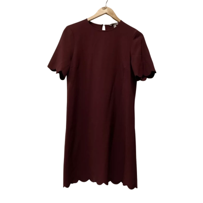 H&M Womens  Size S Shift Dress Maroon 