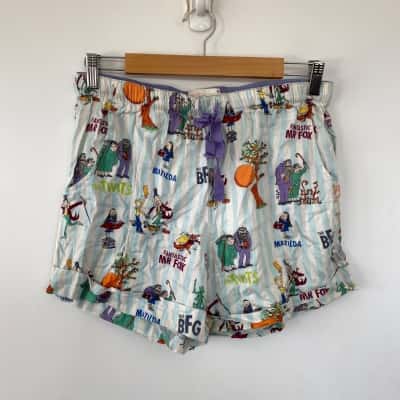 Peter Alexander Colourful Fantastic Mr Fox Print PJ Shorts Size S 