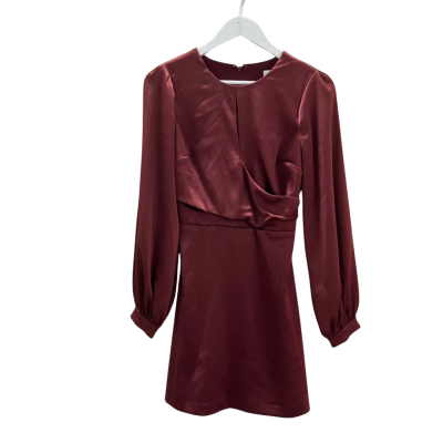 New Kookai Women's Size 34 Keyhole Mini Dress in Oxblood Colour
