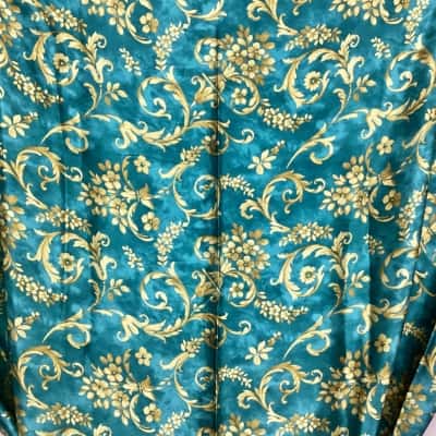 Italian Silk Baroque Inspired Floral Design (1.25m length)