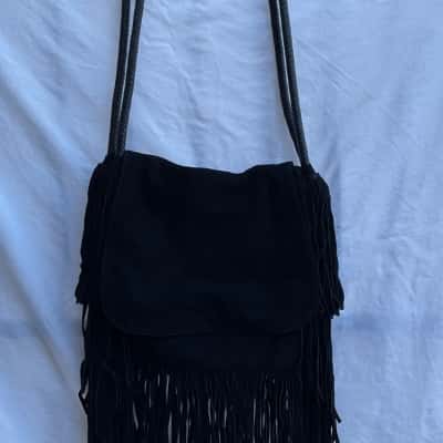 Foxlane Collective Suede Fringes Shoulder Bag