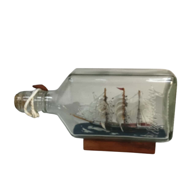 Ship in a Bottle Approx 19x 10cm