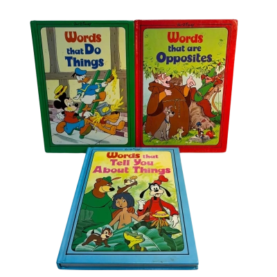 Walt Disney books x 3