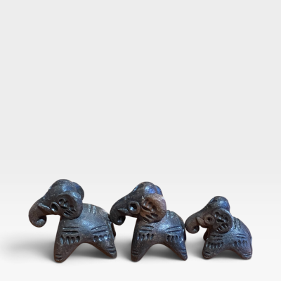 Vintage elephant trio