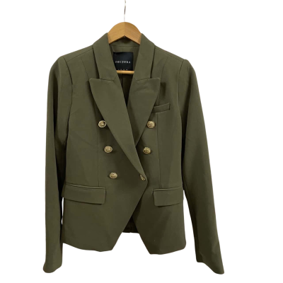 Womens  Decjuba Size 10 Carly Blazer Khaki 