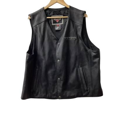 victory motorcycles Mens  Size XXXL Biker leather vest ha