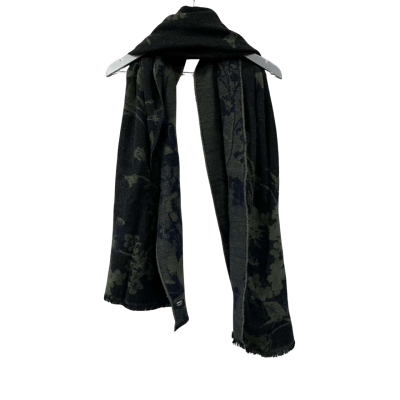 Mimco Womens One Size Scarf Green / Navy Blue 