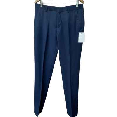 BNWT Yd. Mens Size 33 Skinny Dress Pants Navy Blue 