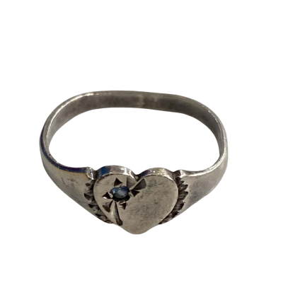  Womens Ring Blue / Silver 925 Size O/P