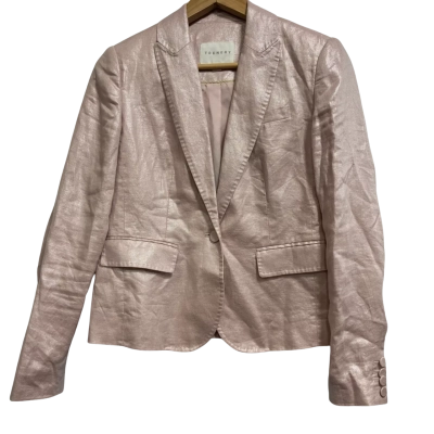 Trenery, Womens, Size 6, dusty pink jacket with shoulder pads