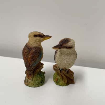 Vintage wattle ceramics kookaburras x2