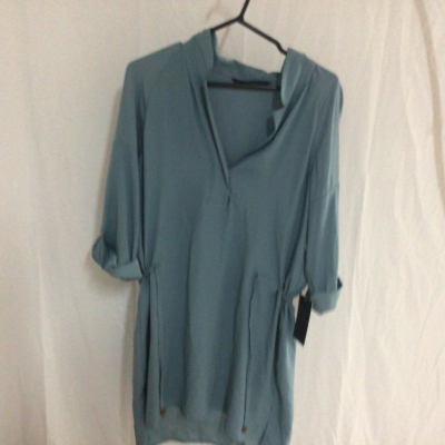 Zara Basic Womens  Size L Casual Dress Blue 